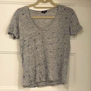 RAILS Gray T-Shirt with Stars